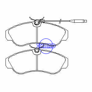 CITROEN JUMPER FIAT DUCATO PEUGEOT BOXER Box Bus Platform/Chassis Brake pad FMSI:9028-D1797 OEM:4251.19 FDB968 GDB1106 WVA:21629 21630 21799 21800, FF968